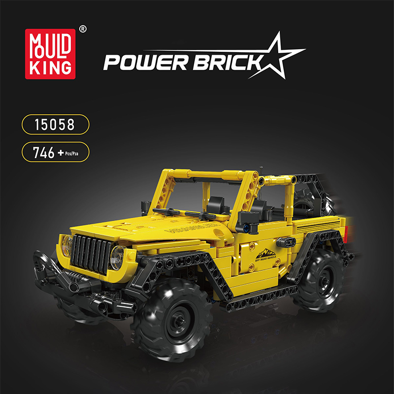 MouldKing 15058 Wrangler PullBack Car Technic