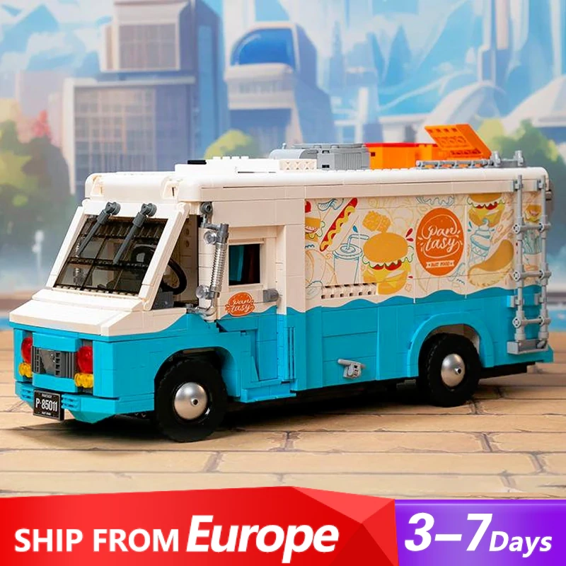 [Pre-sale] Pantasy 85011 Retro Food Truck Creator Expert Europe Warehouse Express