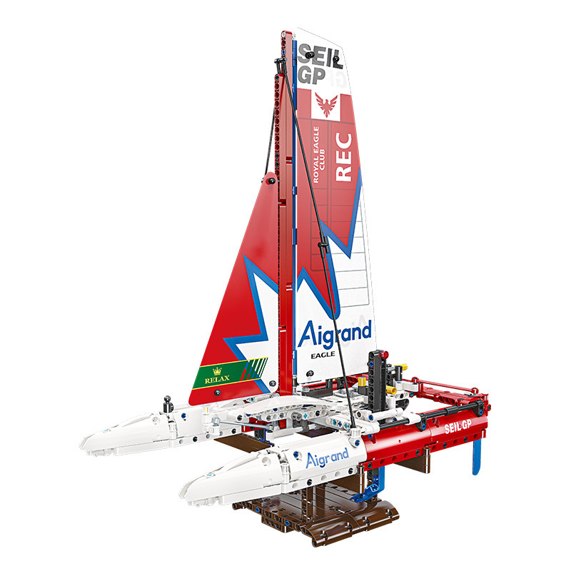 JIESTAR 58124 F50 Hydrofoil Catamaran Sailboat Technic