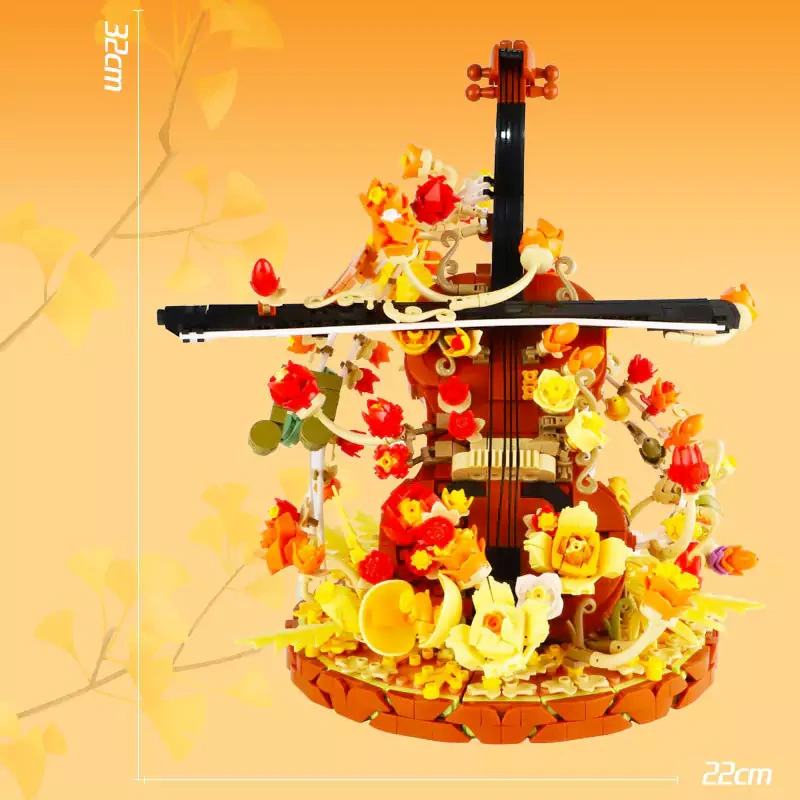 LEGO MOC Wangao Musical instrument and flower series Creator Expert