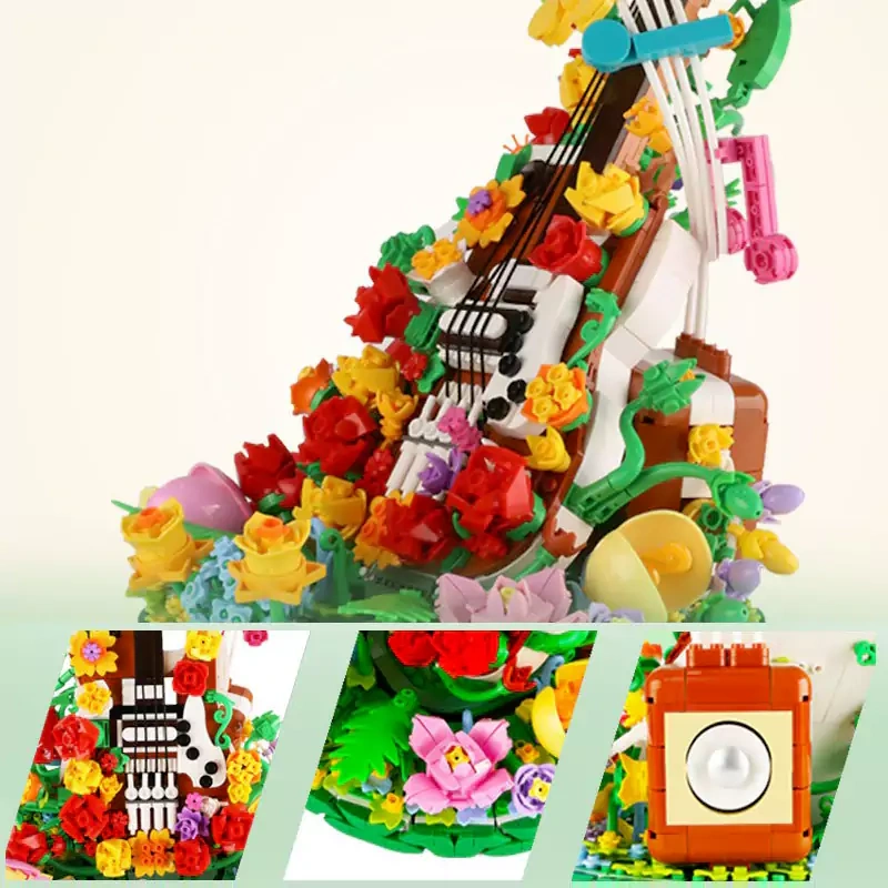 LEGO MOC Wangao Musical instrument and flower series Creator Expert
