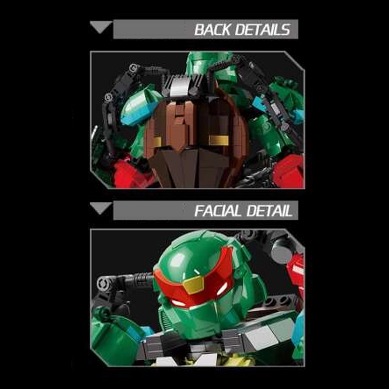 Wangao 288007 Red Mecha Ninja Turtle: Raphael Movie & Game