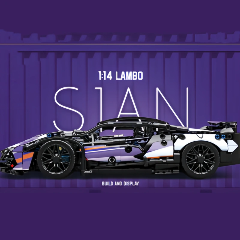 LEGO MOC BAKA 33012 Purple Lamborghini Technic
