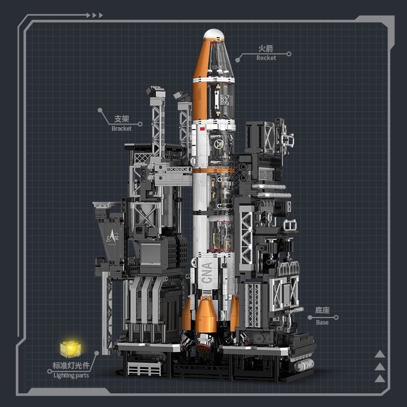 CREATE WITH PASSION D2201 Semi-Mechanical Series Rocket Technic