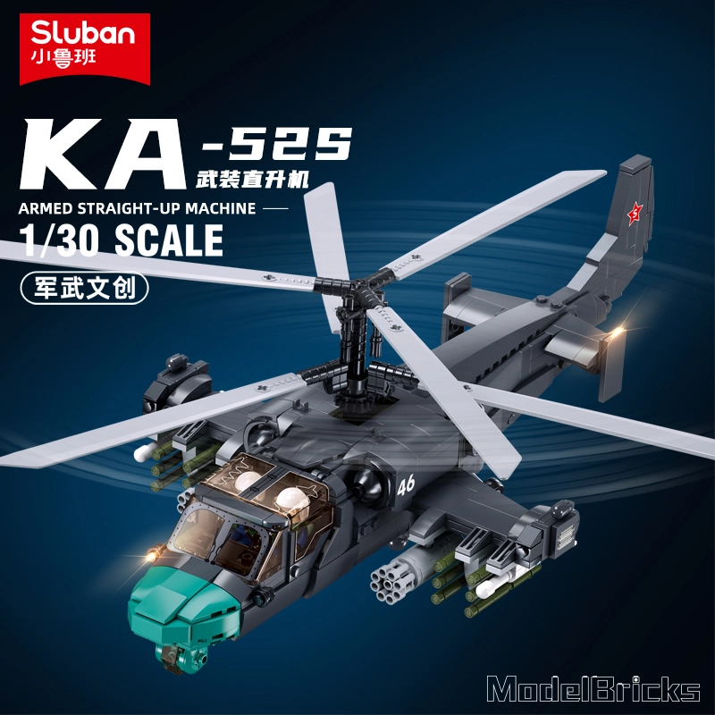 Sluban M38-B1138 KA-52S Armed Helicopter Military