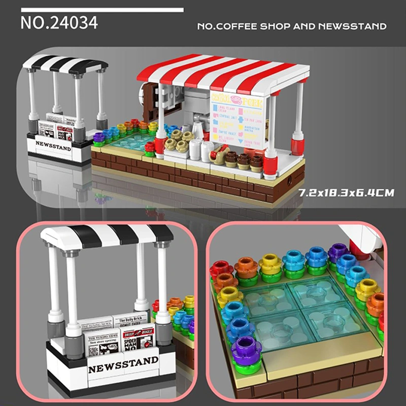 MouldKing MINI TOP 10 CREATIVE SMALL STORES Modular Buildings