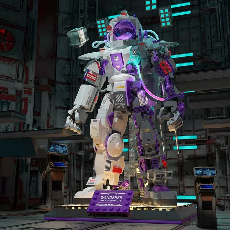 LEGO MOC ZHEGAO GZ6285 Half Dissected Mecha Astronaut Creator Expert