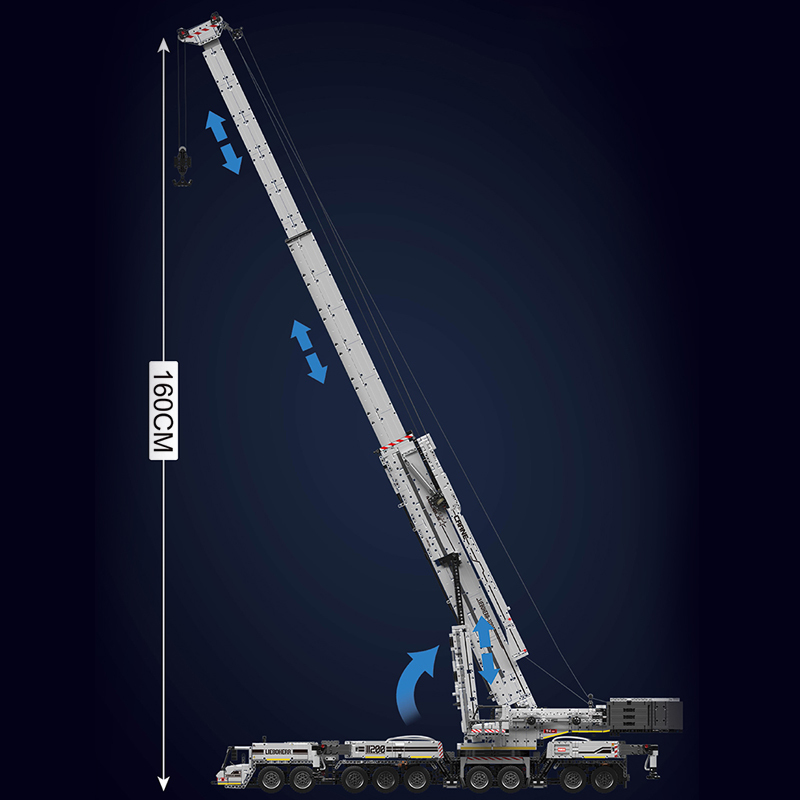 [Pre-Sale] [With Motor] Mould King 17007 17008 Liebherr LTM 11200 Remote Controlled Crane Technic