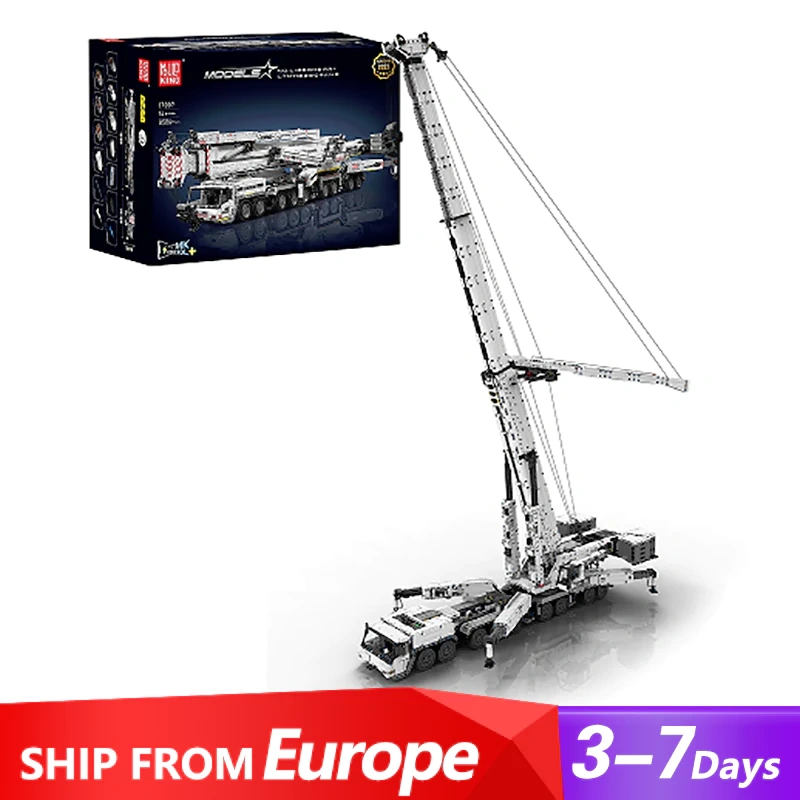 [With Original Box] [With Motor] Mould King 17007 Liebherr LTM 11200 Remote Controlled Crane Technic Europe Warehouse Express