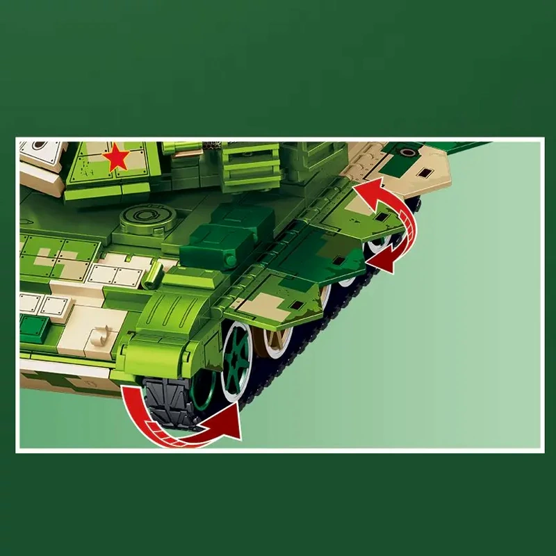 SEMBO 203167 ZTZ-99A Main Battle Tank Military