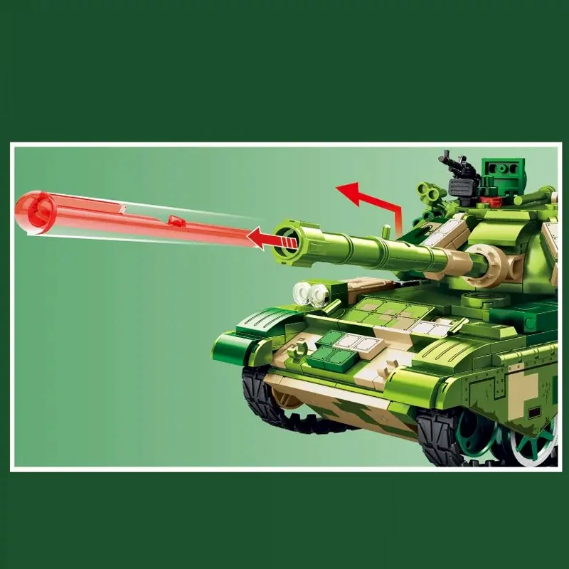 SEMBO 203166 ZTZ-59D Medium Tank Military