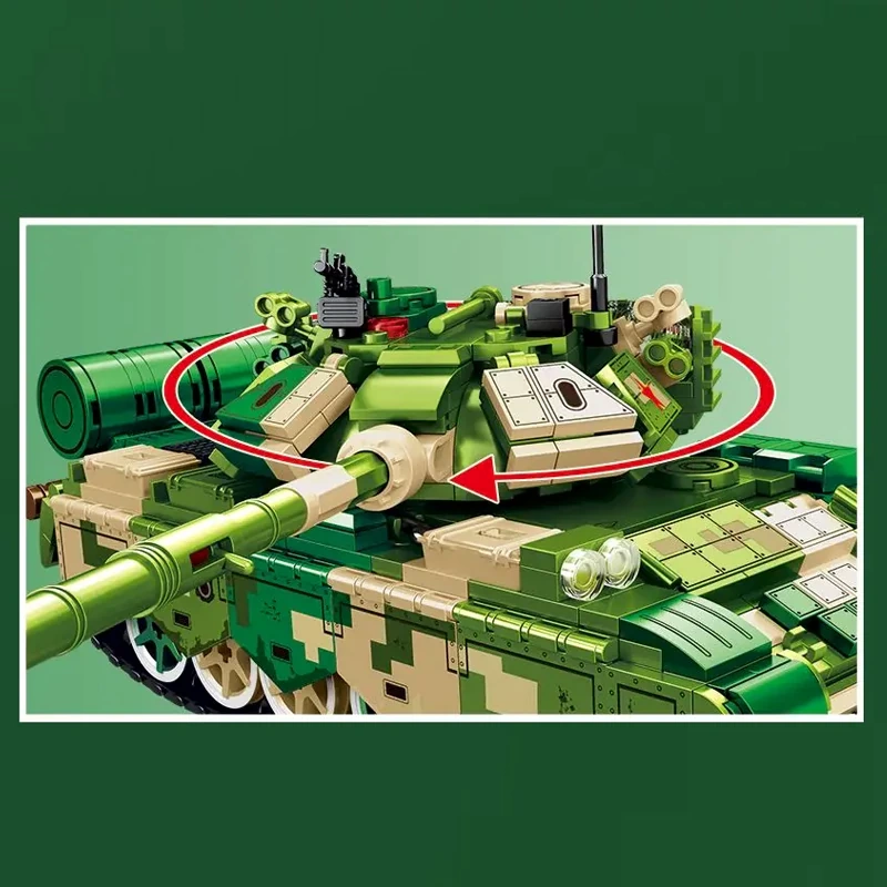 LEGO MOC SEMBO 203167 ZTZ-99A Main Battle Tank Military