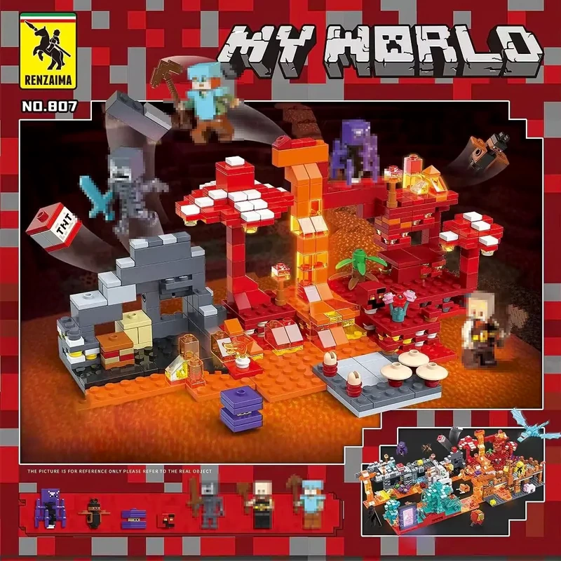 QUANGUAN 807  My World Crimson Forest Scene Movie & Game