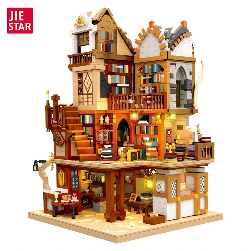 JIESTAR 57016 Medieval European Style Libraries Modular Buildings