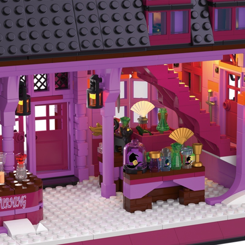 [Mini Micro Bricks] ZHEGAO 612019 Magic Broomstick Bar Modular Buildings