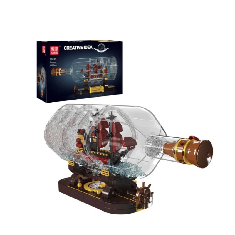 MouldKing 10085 Small Drift Bottle Mini Queen Revenger Ship Technic