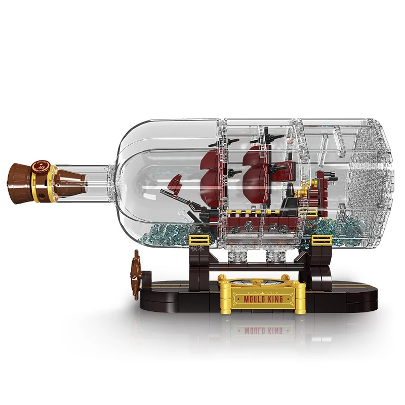 MouldKing 10085 Small Drift Bottle Mini Queen Revenger Ship Technic