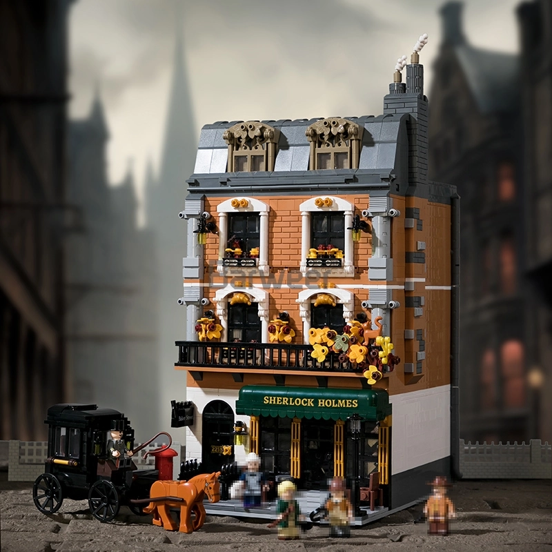 Pantasy 85014 Sherlock Holmes Baker Street 221B Apartment Modular Building
