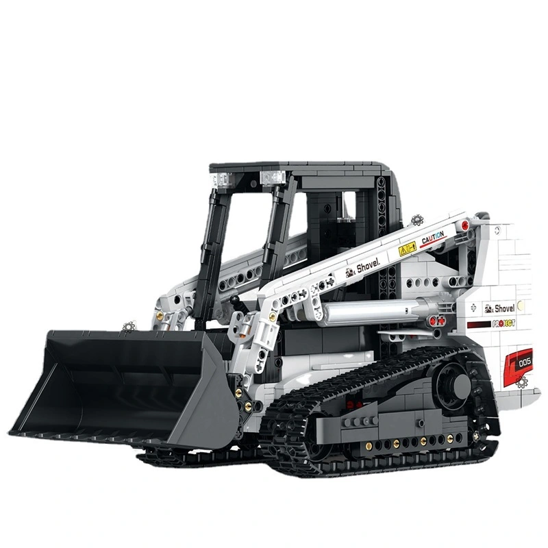 [With Motor] Reobrix 22004 Bobcat Skid Steer Loader Technic
