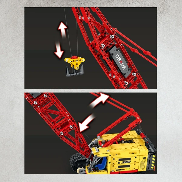 [With Motor] Reobrix 22006 Crawler Crane Technic