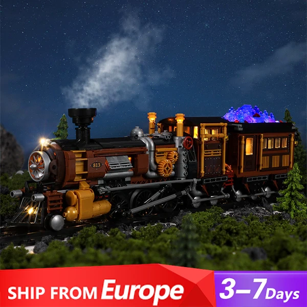 [Pre-sale] FunWhole F9006 Steampunk Ore Train Steampunk World Technic Europe Warehouse Express