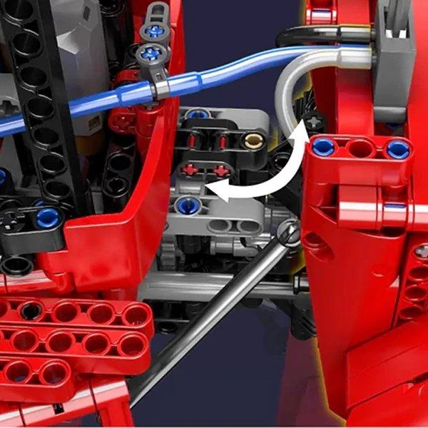 [With Motor] MouldKing 18020 Pneumatic Crawler Tractor Technic