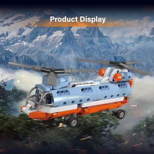 MouldKing 24050 Tandem Rotor Helicopter Technic