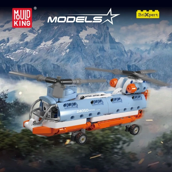 MouldKing 24050 Tandem Rotor Helicopter Technic