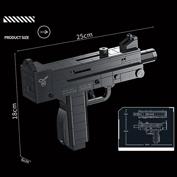 Panlos 670020 M10 Submachine Gun Military