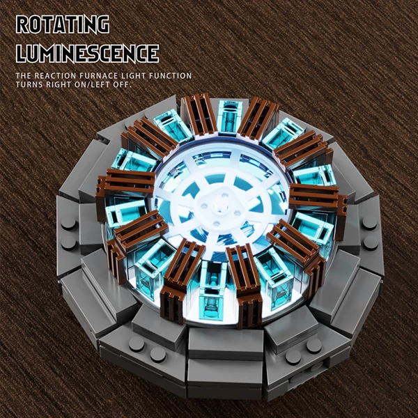 PANBO 7707 Iron Man Nuclear Reactor Movie & Game