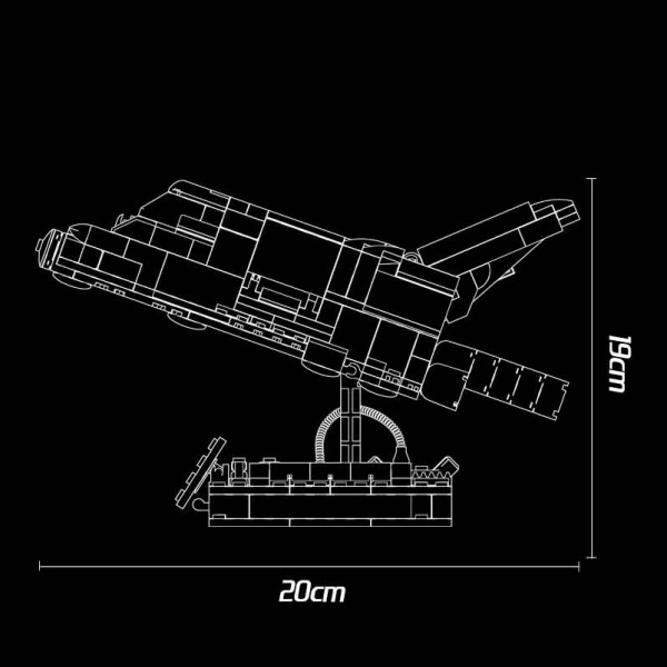 [Pre-sale] [With Display Box] Wangao 288005 Space Shuttle Technic