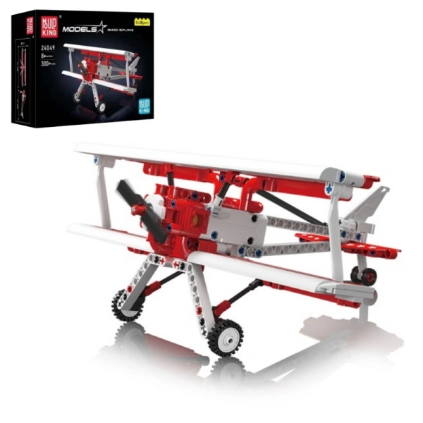 MouldKing 24049 Red Biplane Technic
