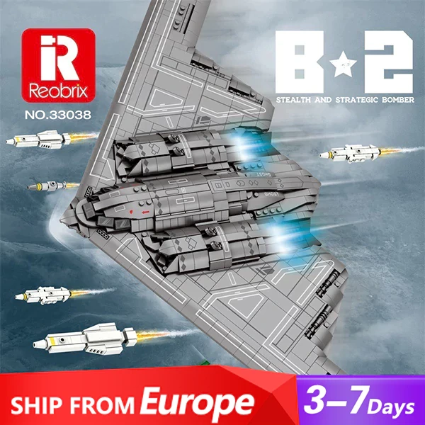 [Pre-sale]  Reobrix 33038 STEALTH AND STRATEGIC BOMBER Military Europe Warehouse Express
