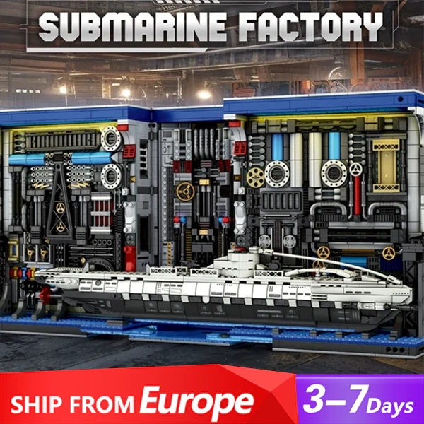 [Pre-sale] Reobrix 66038 Submarine Factory Creator Expert Europe Warehouse Express
