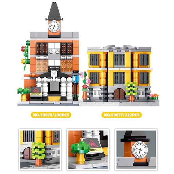 JIESTAR Time Grocery Store Fire Department  Mini Street View Modular Buildings