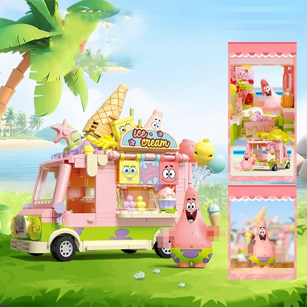 SEMBO SpongeBob SquarePants Ice Cream Burger  Car Movie & Game