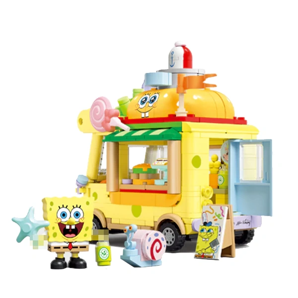 SEMBO SpongeBob SquarePants Ice Cream Burger  Car Movie & Game