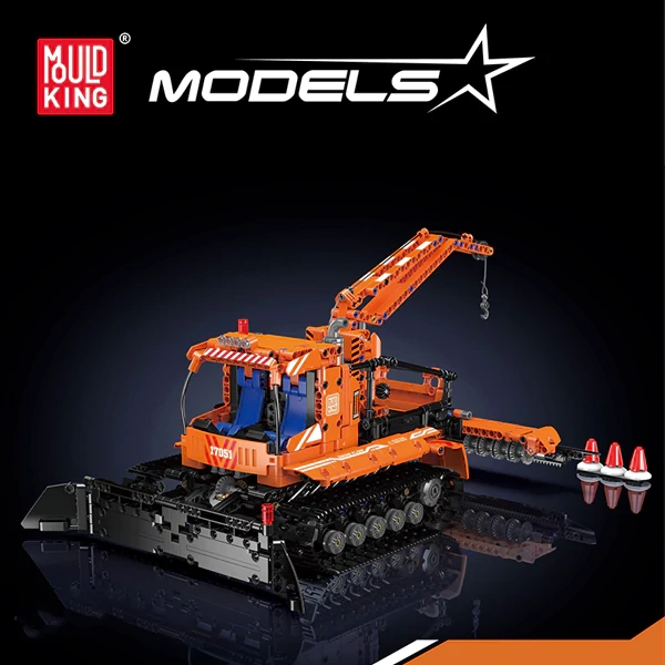 [With Motor] MouldKing 17051 Snowfield Engineering Vehicle Technic