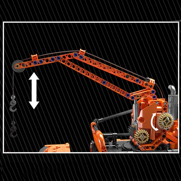 [With Motor] MouldKing 17051 Snowfield Engineering Vehicle Technic