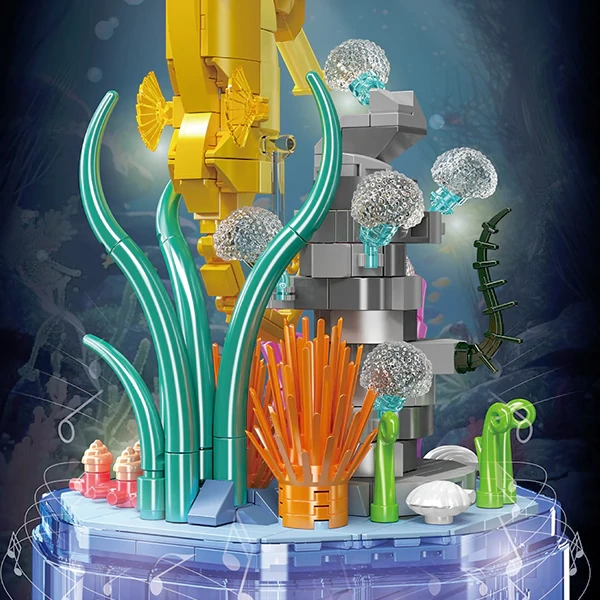 MouldKing Haima Jellyfish Seven Star Ladybug Music Box Creator Expert