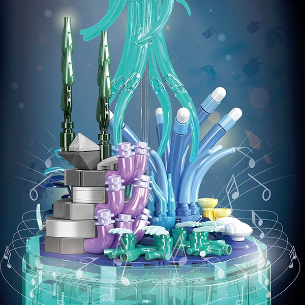MouldKing Haima Jellyfish Seven Star Ladybug Music Box Creator Expert