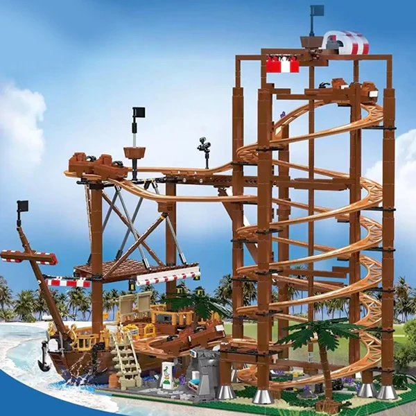 [Deal] [With Motor] MouldKing 11013 Double Helix Roller Coaster Creator Expert