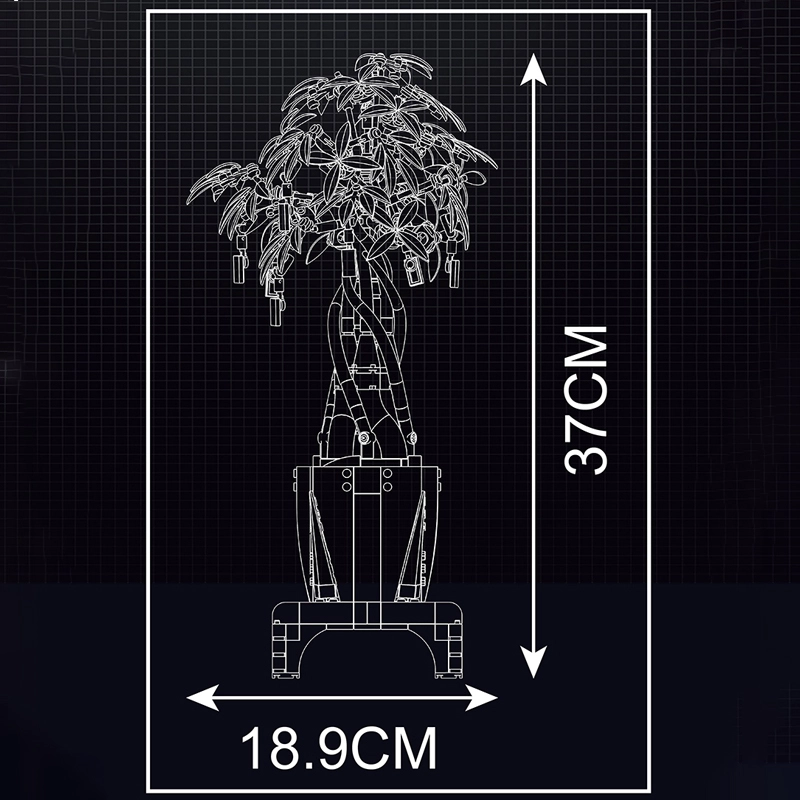 Mould King 10063 Money Tree Flower World Creator