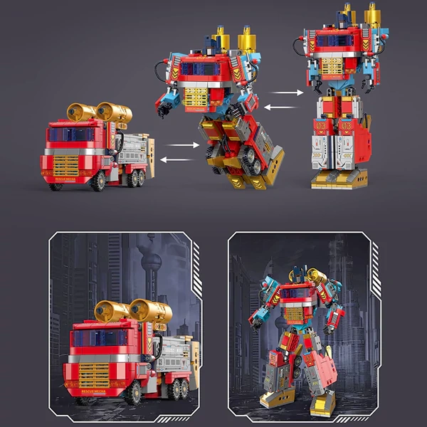 ZHEGAO 912027 Circle Star Rescue Team Movie & Game