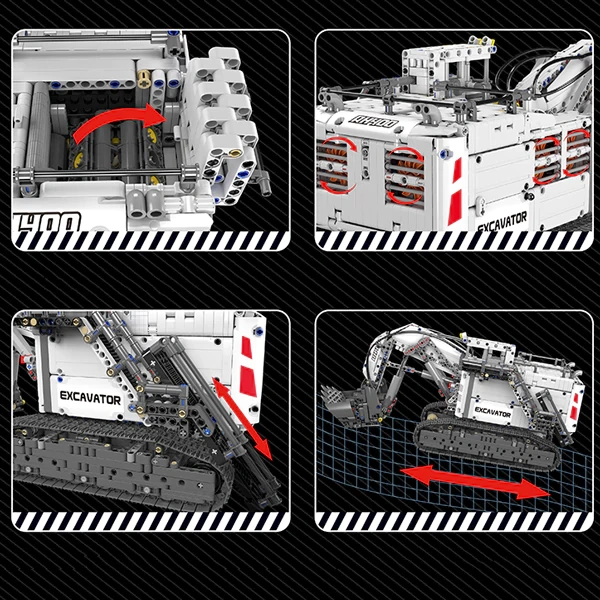 [With Motor] MouldKing 13130S RH400 Mining Excavator Technic