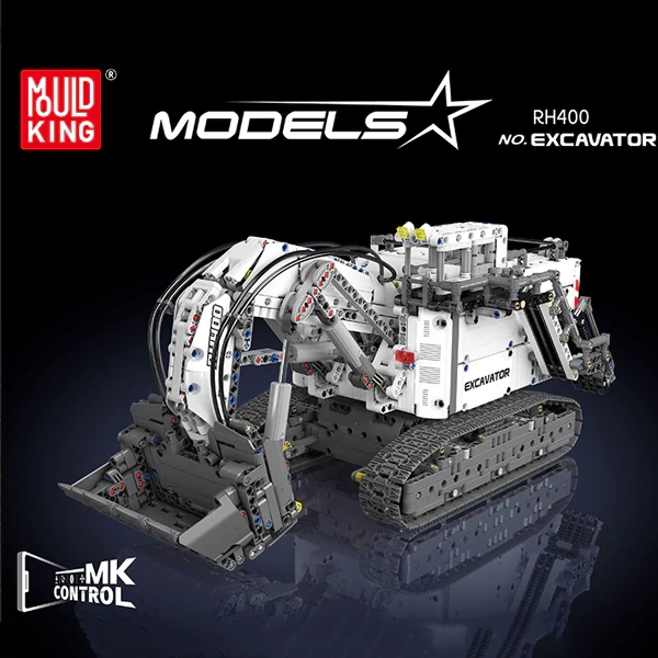[With Motor] MouldKing 13130S RH400 Mining Excavator Technic