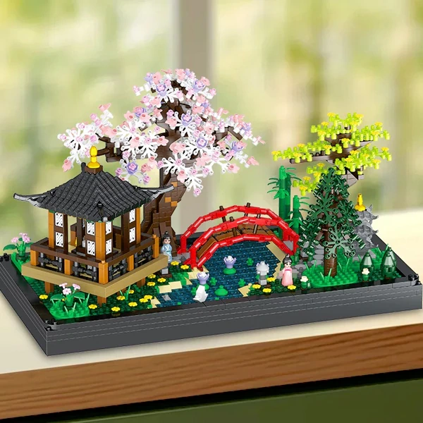 LEGO MOC [Mini Micro Bricks] LHCX 651 Garden Building BlOCK