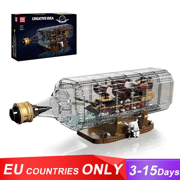 [With Original Box] MouldKing 10066 Queen Anne's Revenge Drifting Bottle Series Art and crafts Europe Warehouse Express