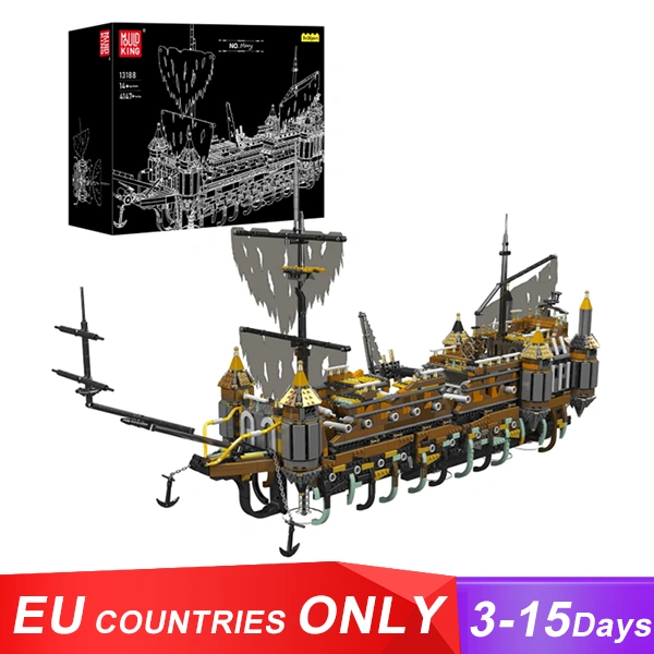[With Original Box] MouldKing 13188 Mary Pirate Ship Movie & Game Europe Warehouse Express
