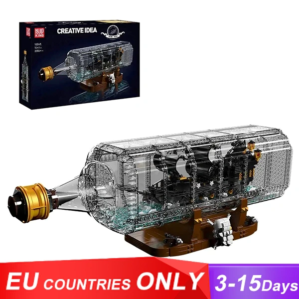 [With Original Box] MouldKing 10065 The Black Pearl Drifting Bottle Series Art and crafts Creator Expert Europe Warehouse Express